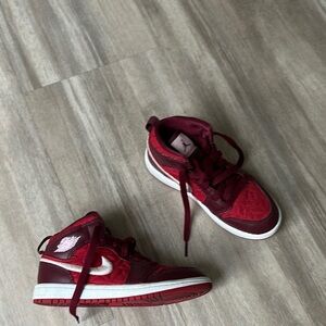 Red High-Top Sneakers